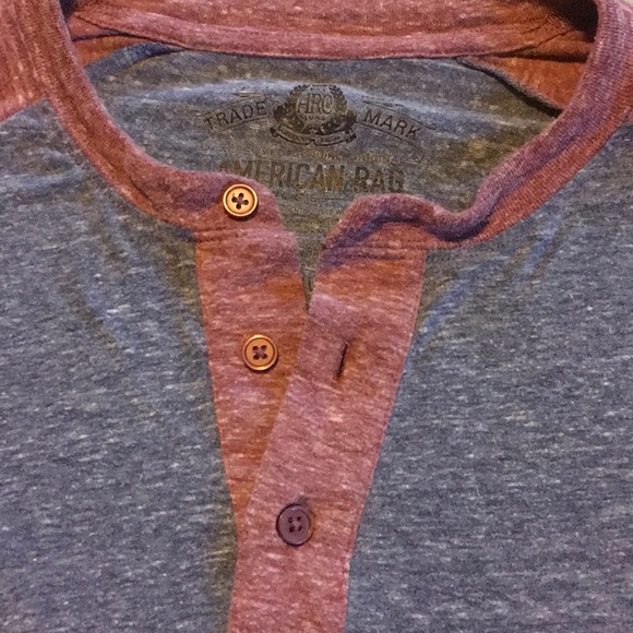 Men’s American Rag Tee Shirt Red & Blue  size Lrg - Picture 3 of 4